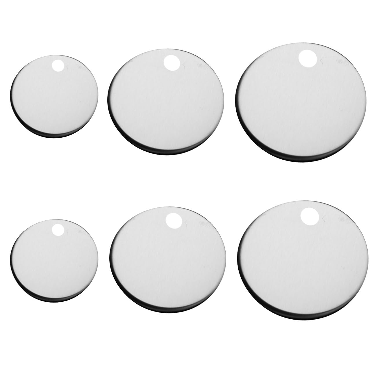 RecDec 6 Pack Stainless Steel Cover Top Dust Cap for Toilet Seat Bolts and Screws Quick Release Top Hinge Fixings Bidet Replacement Parts 45mm 55mm 60mm 3 Sizes