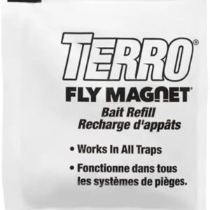 Plexon TERRO Fly Magnet, Reusable Fly Trap - Includes One Fly Bait Packet and Heavy Duty 9.5 PLEXON Hanging Chain (2 Traps)