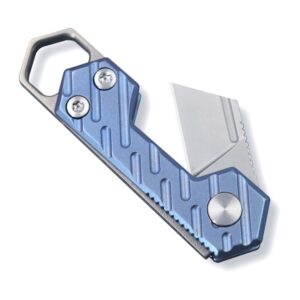 factory price edc keychain stainless steel utility mini knife customized foldable pocket knife for multiple cutting tasks