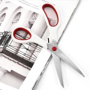 Fabric Scissors, Aksiko 8 inches Office Scissors, 2.0mm Thick Blade Shears All Purpose Scissors for Office Sewing Fabric Home Craft Use