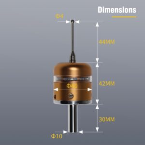 CNCTOPBAOS 3D Light CNC Edge Finder to Find Desktop Center,High Precision 0.01mm X,Y,Z Axis Three Coordinate Measurement Centering Rod,CNC Milling Machine Probe Tool Machining Center Dividing Rod 40mm