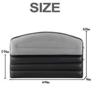 DIMAR GARDEN Inflatable Headboard for Queen Size Bed, Flocked Air Headboard