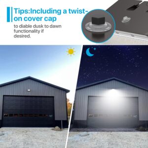 Upgraded LED Wall Pack Lights with Dusk to Dawn Photocell, 2Pack Led Wall Lights 70W IP65 Waterproof Wall Mount Outdoor Wall Lights Fixture 8400LM 5000K Daylight Outdoor Flood Lights for Warehouse