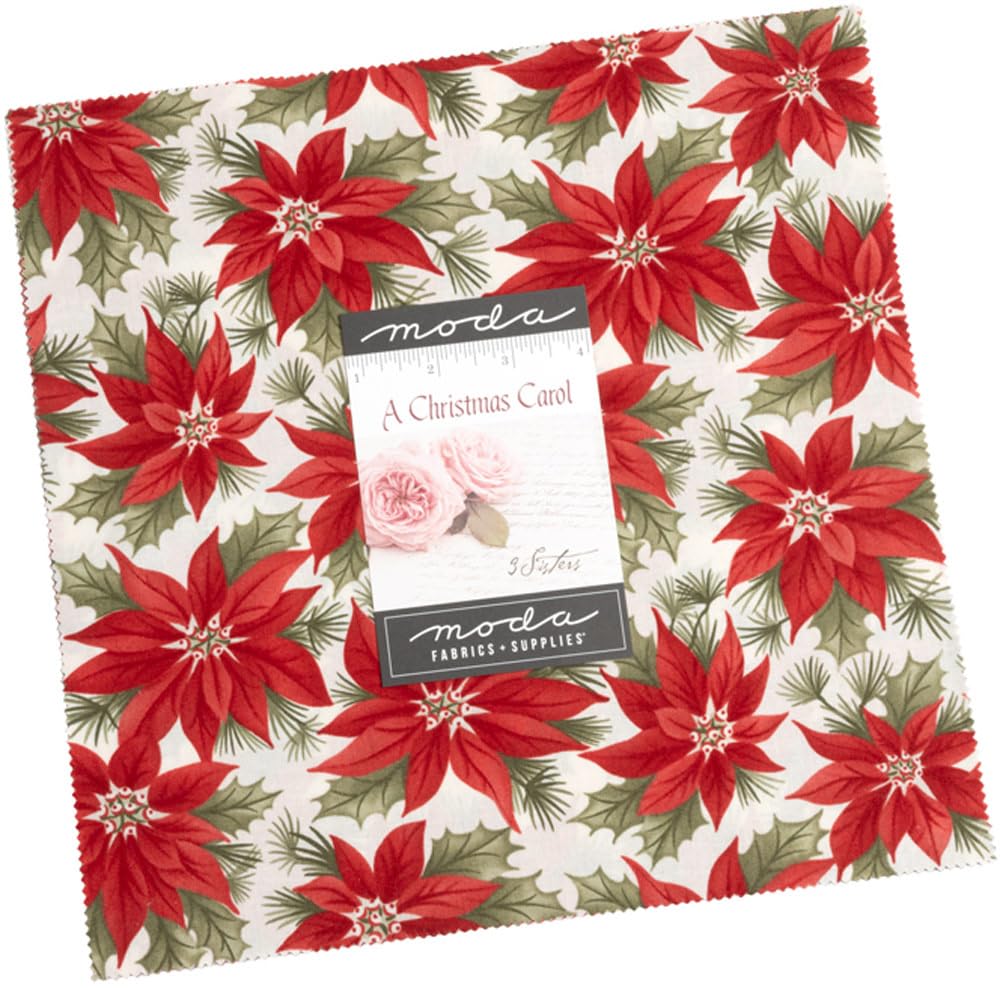 A Christmas Carol Layer Cake®, 42-10" Precut Fabric Quilt Squares by 3 Sisters