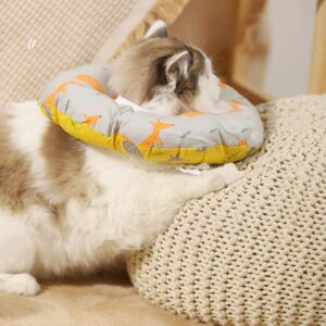 Generic Cat Cone Collar Soft, Adjustable Soft Cone for Cats, Cat Recovery Collar After Surgery for Kittens, E-Collar Elizabethan Collar for Cats, Medium