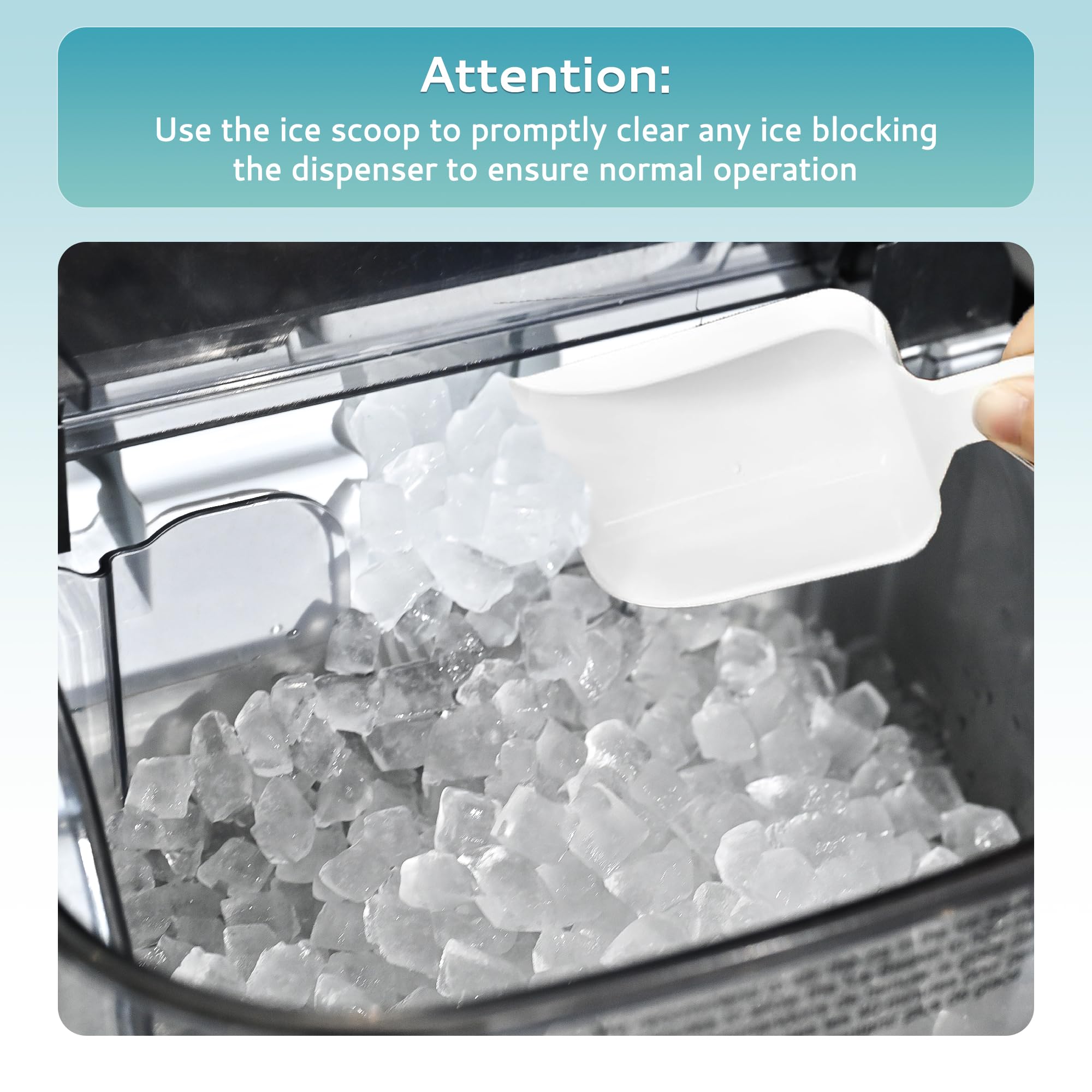 EUHOMY Nugget Ice Makers Countertop, Pebble Ice Maker Machine with 35lbs/24H Soft Ice, Self-Cleaning Sonic Ice Maker with Ice Scoop&Basket, Pellet Ice Maker for Home/Kitchen/Office(Stainless Steels)