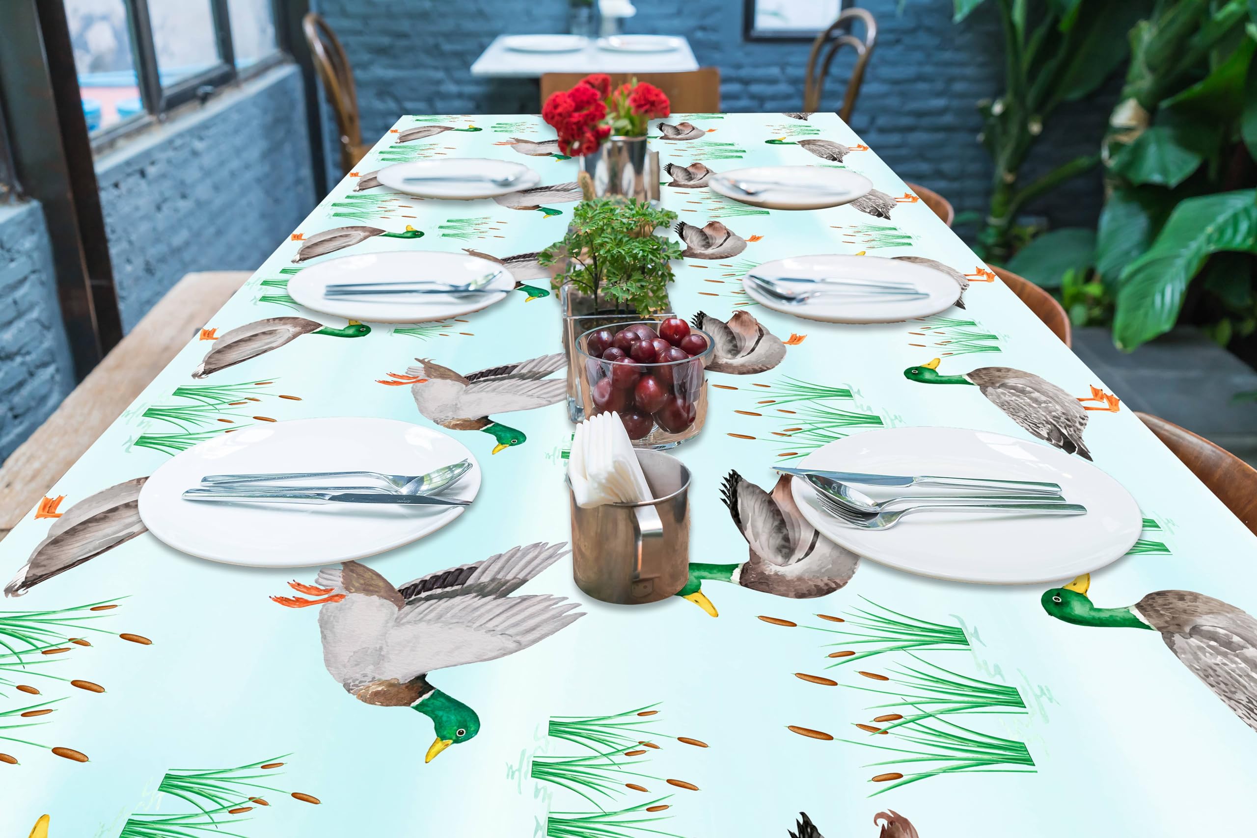 Mallard Duck Party Tablecloths One Lucky Duck Party Table Decorations Mallard Duck Theme 1st Birthday Decoration for Duck Hunting Birthday Party Decor Duck Hunter Baby Shower Supplies