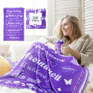 Birthday Gifts for Women ,Mom, Wife, Girlfriend, Sister, Her- 14PCS Purple Happy Birthday Relaxing Gift Set Self Care Package Get Well Soon, Female Friendship Gifts Care Gifts