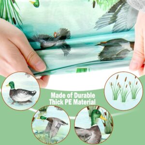 Mallard Duck Party Tablecloths One Lucky Duck Party Table Decorations Mallard Duck Theme 1st Birthday Decoration for Duck Hunting Birthday Party Decor Duck Hunter Baby Shower Supplies