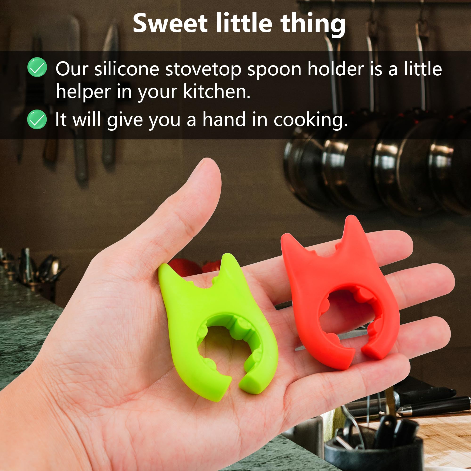 2 sets Silicone Spoon Rest for Stove Top，Spatula Rest for Stove Top,Silicone Spoon Holder for Stove Top ，spoon rest for kitchen counter