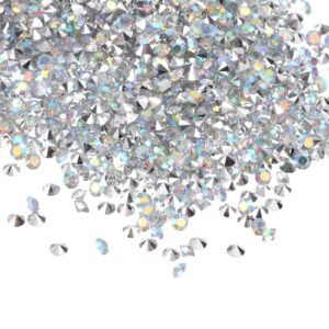 patikil 14000pcs wedding table scatter confetti crystals 3mm acrylic diamonds vase fillers gems for table centerpiece decorations bridal shower party, silver ab