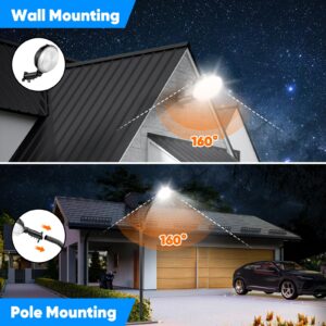 24000LM LED Barn Light, 150W Dusk to Dawn Outdoor Lighting, IP66 Waterproof Yard Light with Photocell, 150° Adjustable Outside Security Light with Mounting Arm, 6500K Area Street Light for Garage