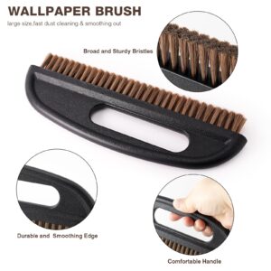 Gomake Wallpaper Smoothing Tool Wallpaper Brush Tools Kit with Felt Squeegee Craft Precision Knife for Paper Peel and Stick Wallpaper Car Wrap Vinyl Window Tint Film Wallpaper Adhesive (Kit 02)