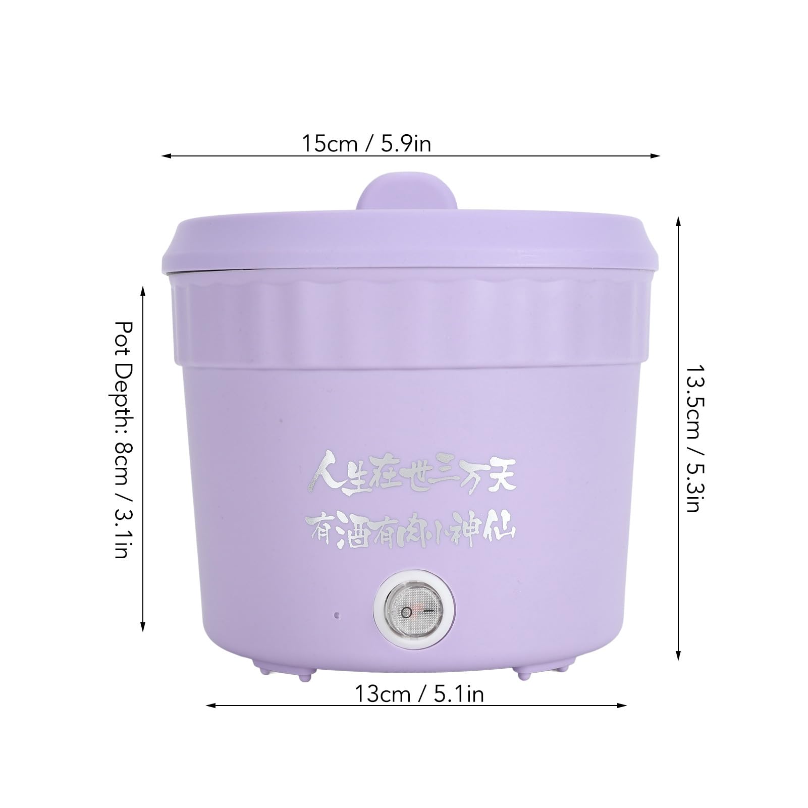 450W Electric Cooker Hot Pot Mini Electric Pot 1.2L,Rapid Noodles Cooker for Ramen Egg Pasta Multifunctional Cooker (US standard 110V)