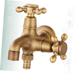 Homoyoyo 1pc Mixer Shower Taps for Bath Cross Knobs Bathroom Faucet Bath Taps Kitchen Tap Shower Faucet Bathtub Faucets Kitchen Sink Faucet European Style Washing Machine Antique