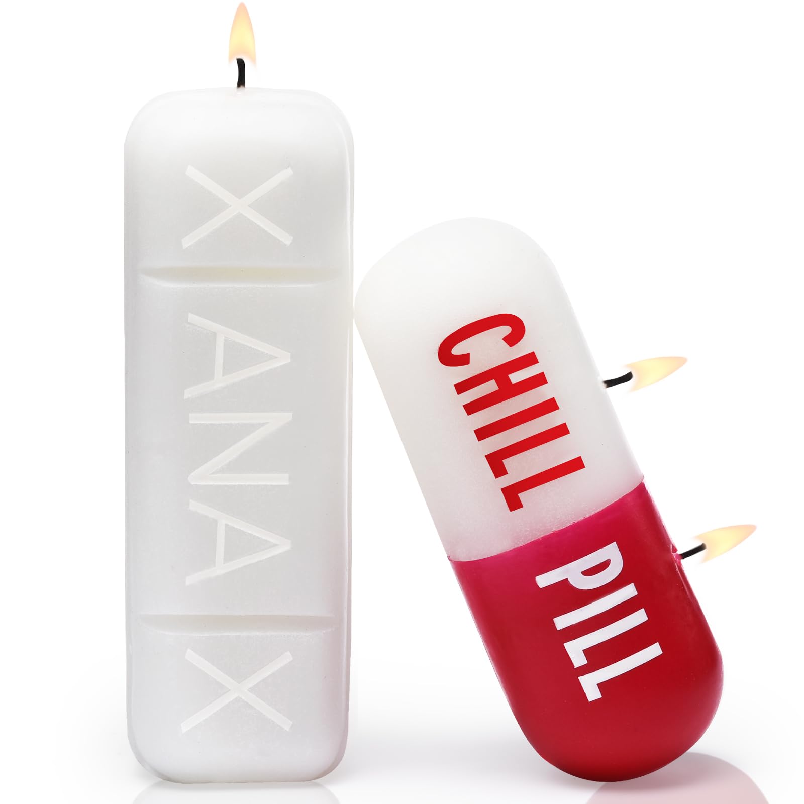 Xanax Candle - Chill Pill Candle - Cute Candles for Cool Gifts - Weird Candles for Any Occasion - Cute Things for Aesthetic Room Decor - Cool Candles for Cool Things - Prank Candles