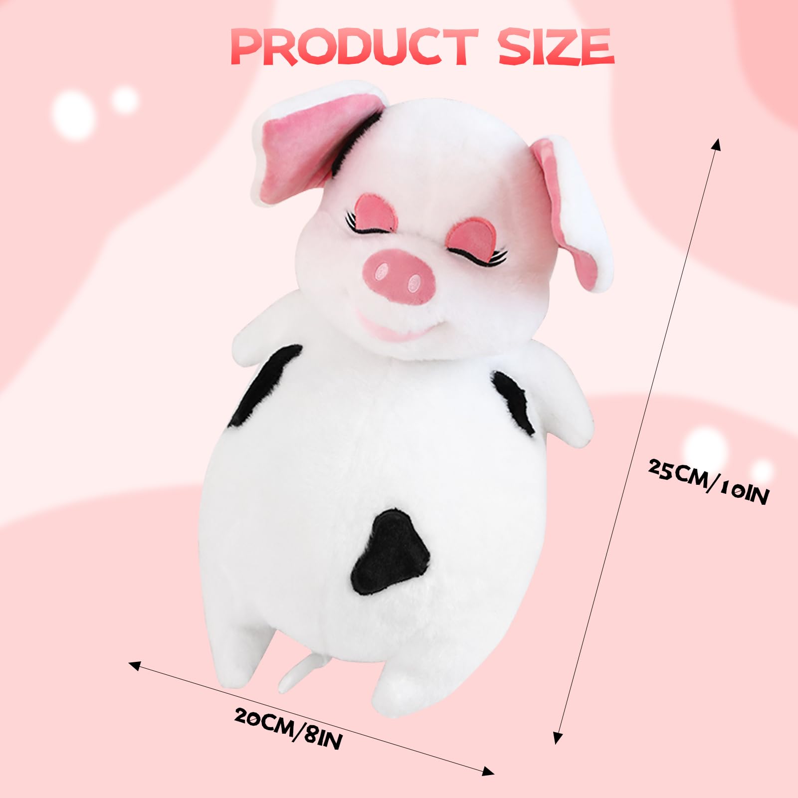 Pig Stuffed Animals Pig Plush Toys for Kids Toddlers Soft Cute Piggy Hugging Pillow Birthday Gifts for Girls Boys Christmas Xmas Gifts Halloween Easter Gifts for Toddlers,10 inch