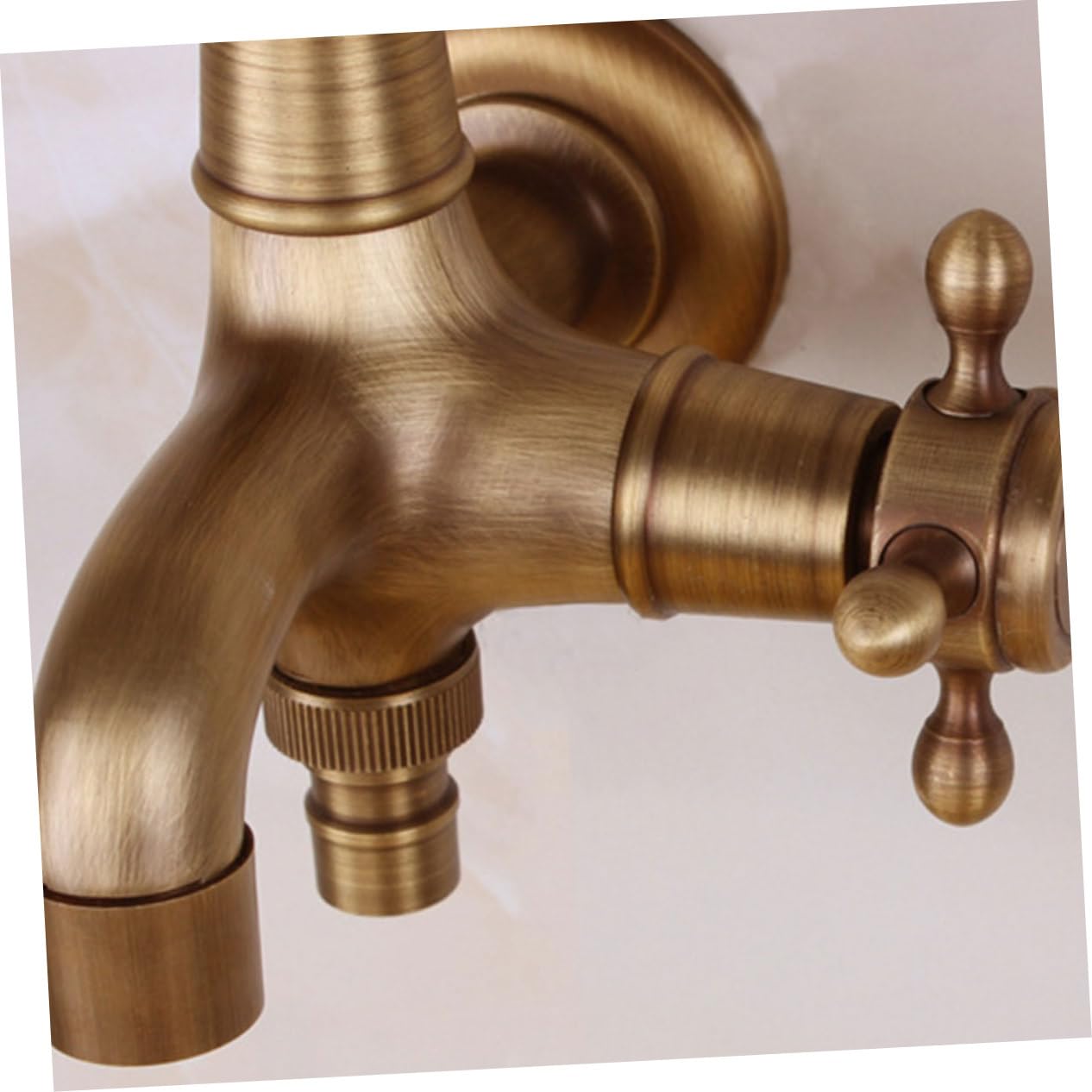 Homoyoyo 1pc Mixer Shower Taps for Bath Cross Knobs Bathroom Faucet Bath Taps Kitchen Tap Shower Faucet Bathtub Faucets Kitchen Sink Faucet European Style Washing Machine Antique