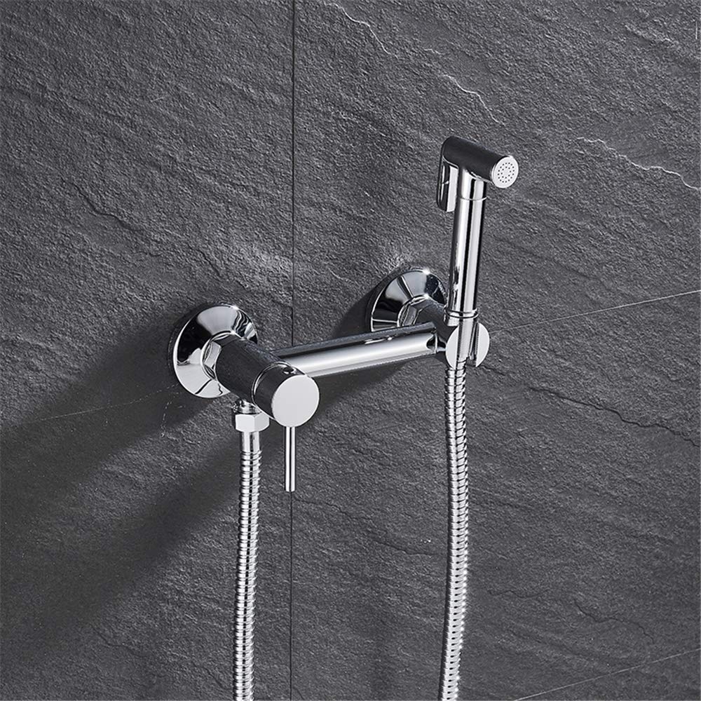 TERPCO Kitchen Tap,Water Tap Bath Shower Systems Bidet Shower Faucets Brass Hygienic Shower Spray Airbrush Tap Hot Cold Mixer Toilet Spray Bidet Showe