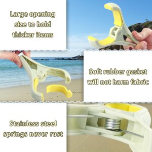 Beach Towel Clips for Chairs Cruise, Large Beach Chair Towel Clips, Non-Slip Pool Chair Towel Clips Strong Grip Towel Clip for Cruise Pool to Keep Your Towel from Blowing Away