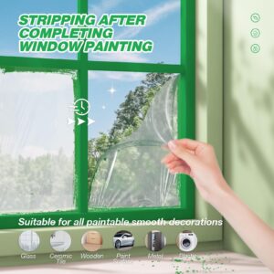 E-SDS Masking Liquid Tape, Transparent Peelable Coating, Used for Priming Window Painting, 1 Quart