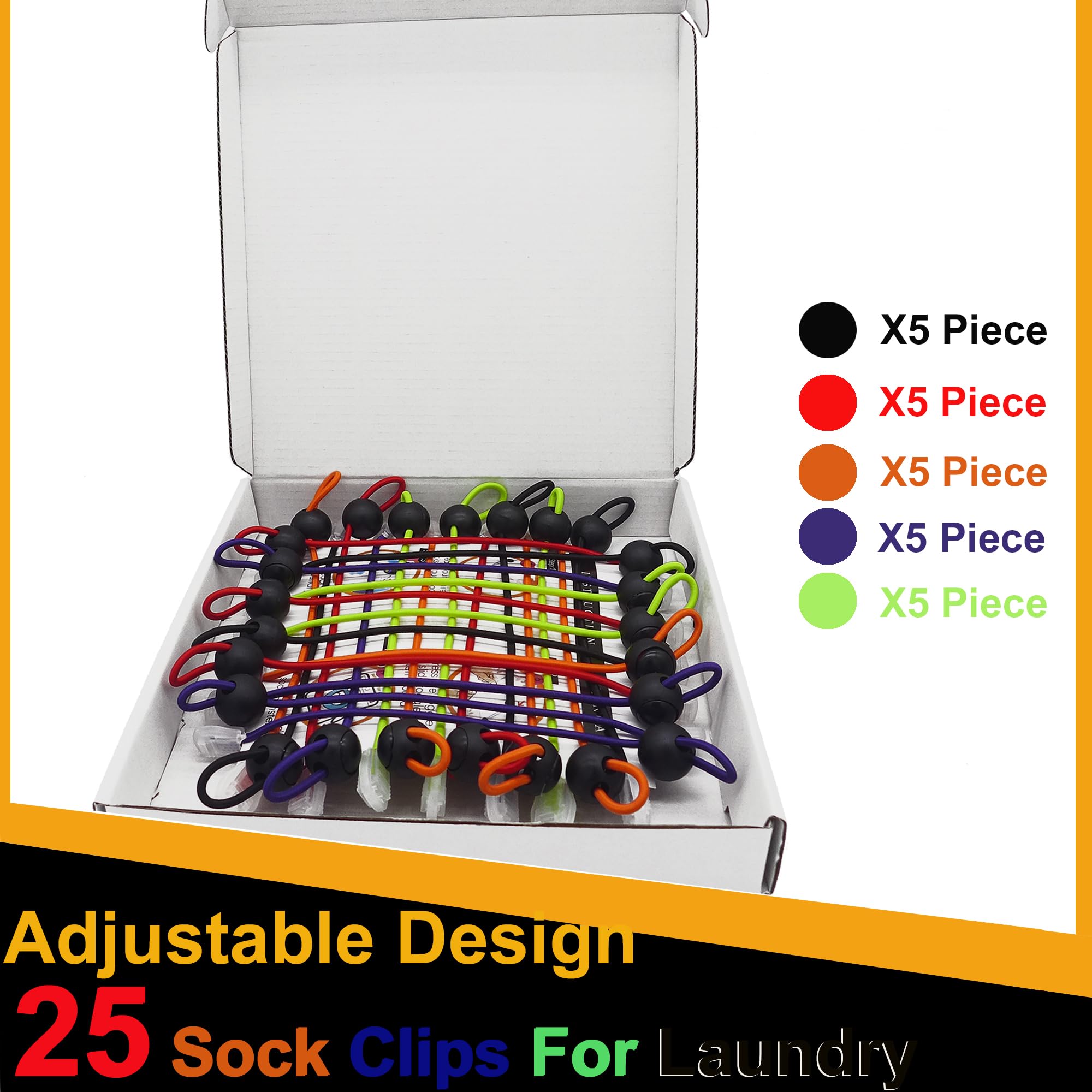 25Pcs Sock Clips for Laundry Sock Clip for Washing Machine Keep Socks for Pairs with The Sock Holder Sock Laundry Organizer - Sock Locks for Washing Socks