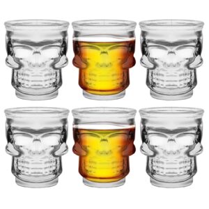 eispap skull shot glasses 50ml shot glasses set freezer safe shot glasses for skull gifts or skull ornament skull shot glass design skull glass set (6)