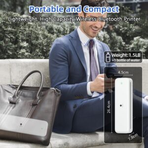 Phomemo M834 Ultra Portable Printer Wireless for Travel, (Upgraded) Bluetooth Thermal Printer 8.5" x 11"&A4, Compatible with iOS,Android & PC,Inkless Mobile Printer for Travel,Office,School,Home