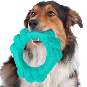 daoziji indestructible dog chew ring toys for aggressive chewers, super chewer dog toys for medium large dogs, puppy teething rings for relax, interactive dog ring toys, heavy duty dog teething toys