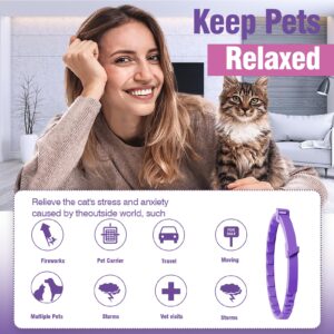 Cat Calming Collar Calming Collar for Cats 3 Pack Calming Cat Collar Relieve Stress and Anxiety Calming Collar Relax Cat Pheromone Collar Suitable for Small Medium and Large Cats Calming Cat Collars