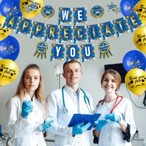 We Appreciate You Banner Thank You Banner Thank You for All You Do Balloons Employee Appreciation Decorations Teacher Doctor Nurse Retirement Appreciation Party Decorations