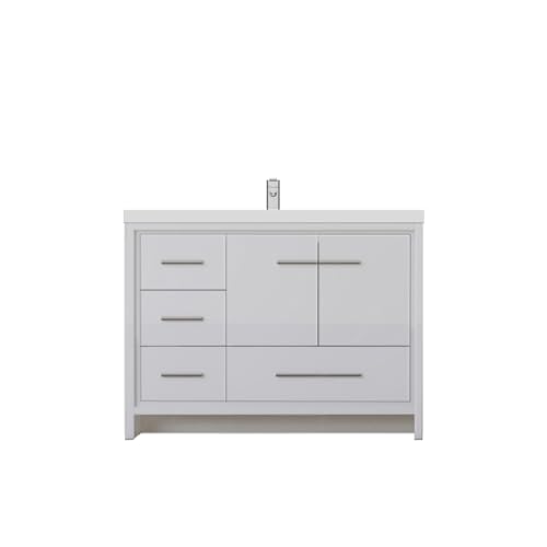 Alya Bath Sortino Bathroom Vanity, 42", White