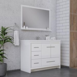 Alya Bath Sortino Bathroom Vanity, 42", White