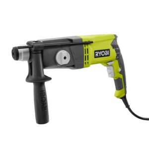 RYOBI SDS-Plus Rotary Hammer Drill Set With Safty Glasses Work Gloves, Green, SDS65SB