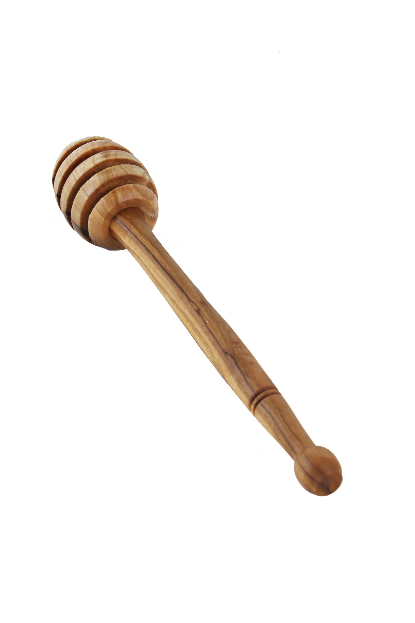 Generic Handcrafted Olive Wood Honey Dipper/Drizzler, Medium