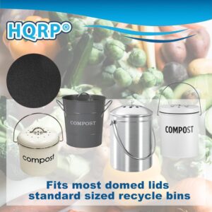 HQRP 6-Pack Charcoal Filters for Compost Bucket 6.7 Inch Round Compost Bin Filter for Kitchen Countertop Pail