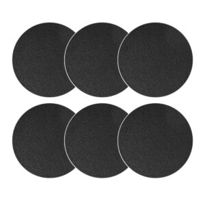 hqrp 6-pack charcoal filters for compost bucket 6.7 inch round compost bin filter for kitchen countertop pail