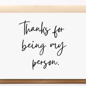 TEEMI-Thanks for Being My Person/just Because card/Thank You Gift for Friend/Card for Best Friend/BFF Card/Best Friend Birthday Card