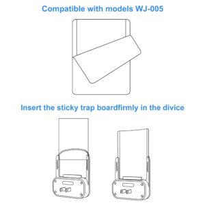 50 Packs Refill Card only, Sticky Board LFSYS Refill Cards for WJ-005