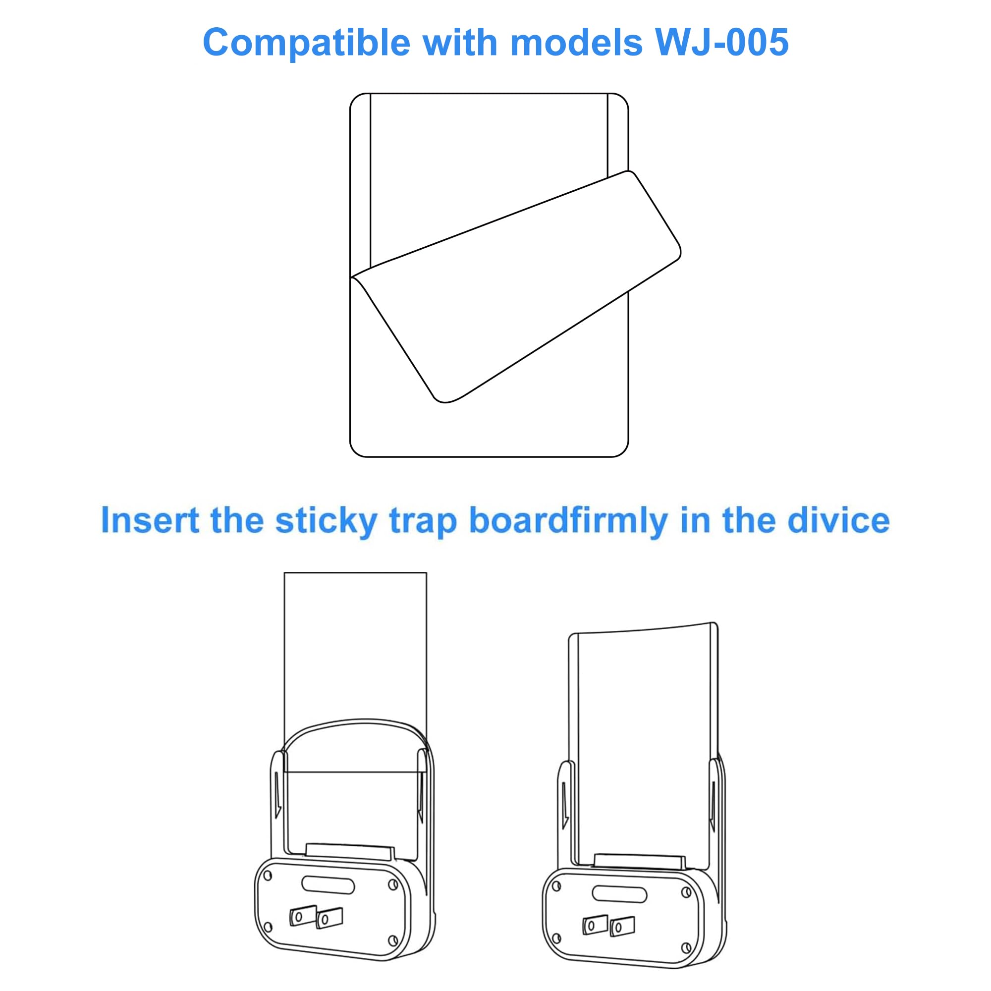 50 Packs Refill Card only, Sticky Board LFSYS Refill Cards for WJ-005