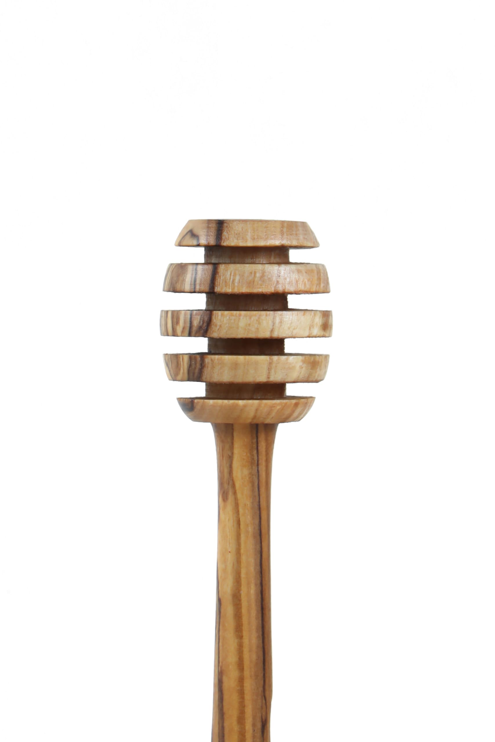 Generic Handcrafted Olive Wood Honey Dipper/Drizzler, Medium