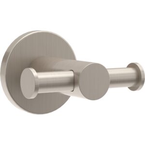 peerless pa547-bn precept double towel hook, spotshield brushed nickel