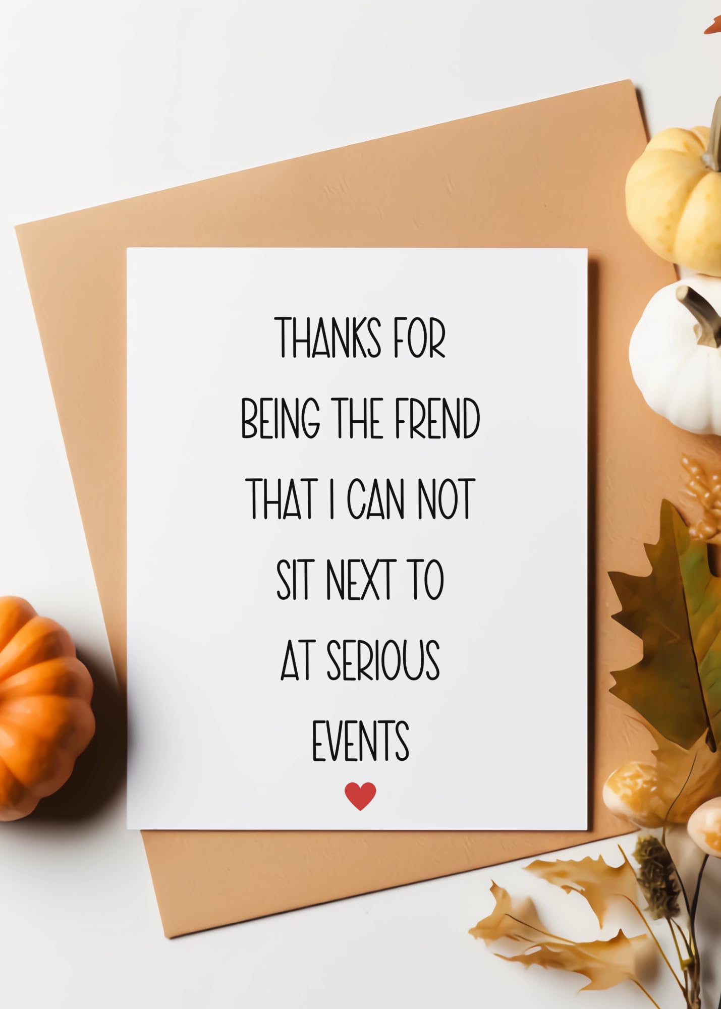 TEEMI-Funny Card For Friend, Best Friend Birthday Card, Funny Bestie Birthday Day Card, Thank You Card, Card For Him Her Them CANNOT Sit NEXT TO