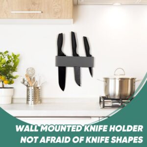 Knife Holder for Wall, 7.8 Inch Stainless Steel Knife Strip for Kitchen Utensil Organizer Accessories,Wall Mount Magnet Knife Bar No Drilling