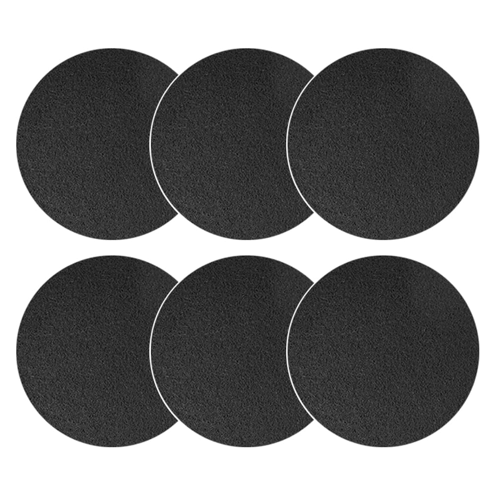 HQRP 6-Pack Charcoal Filters for Compost Bucket 7.25 Inch Round Compost Bin Filter for Kitchen Countertop Pail