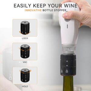 Electric Vacuum Sealer Kit, All in One for Mason Jars, Bags, and Wine Bottles, ideal for food storage, beverage saver, meal prep, pickling and preserving