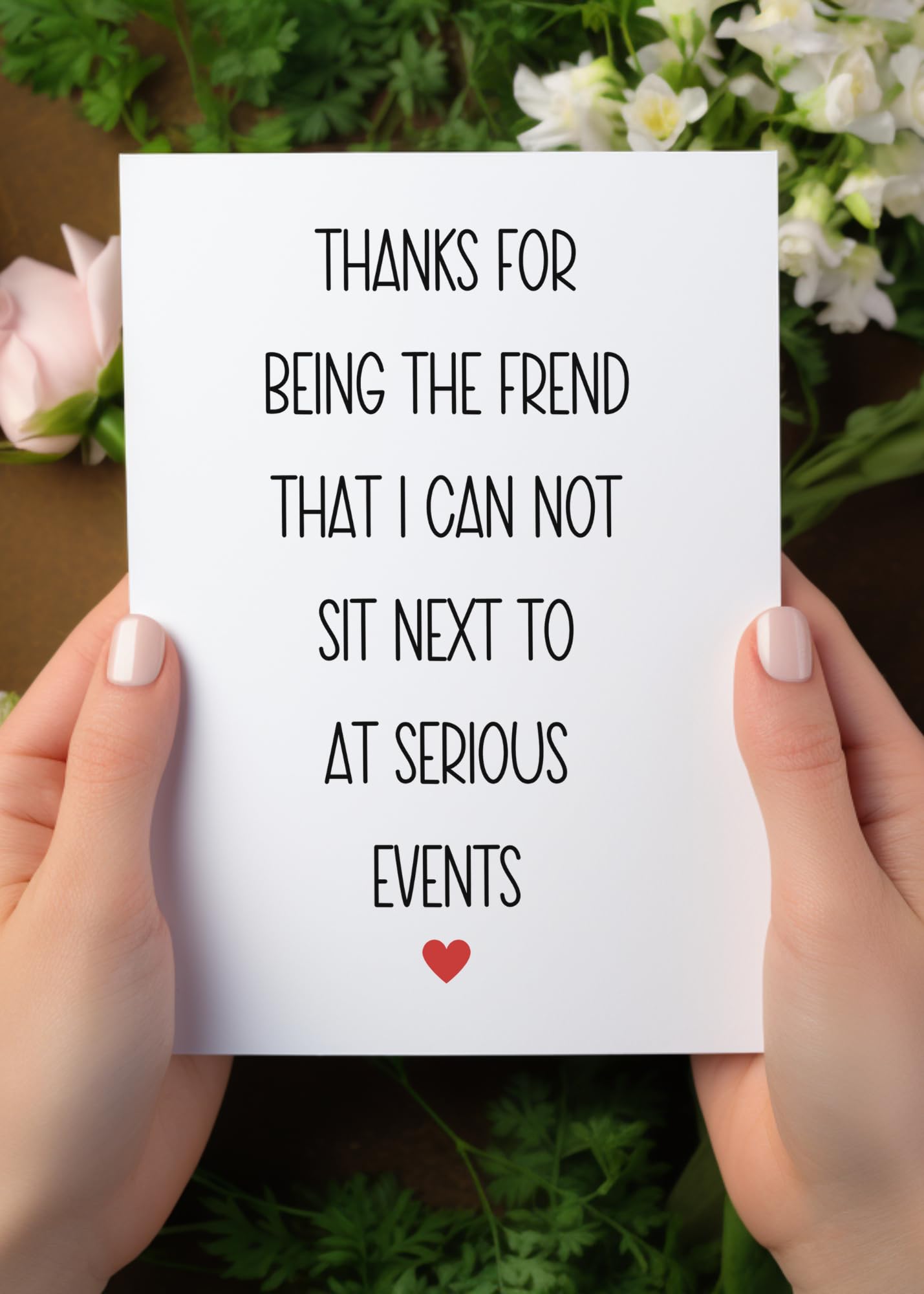 TEEMI-Funny Card For Friend, Best Friend Birthday Card, Funny Bestie Birthday Day Card, Thank You Card, Card For Him Her Them CANNOT Sit NEXT TO