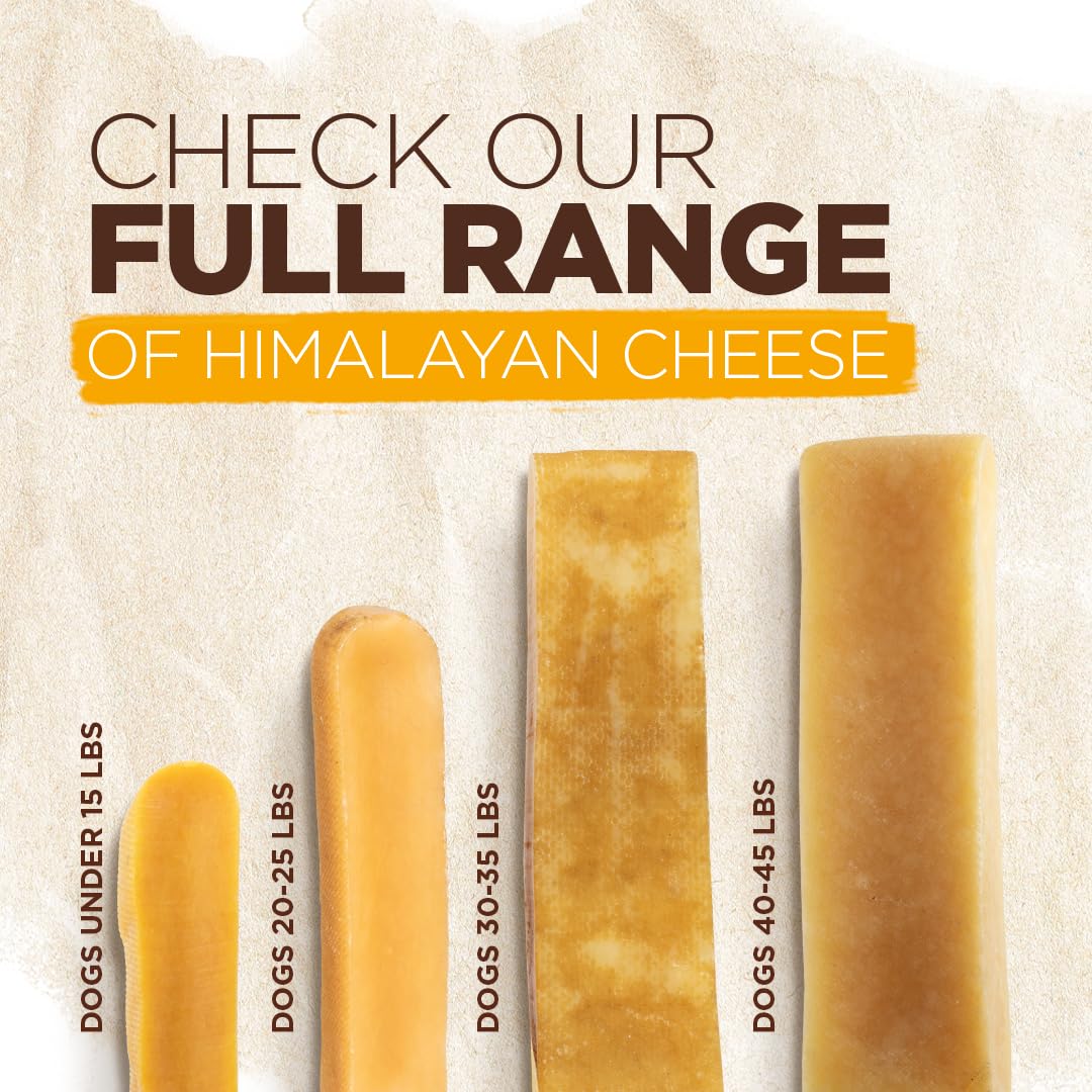 Natural Farm Himalayan Yak Cheese, Protein-Rich, Low-Allergen, Lactose-Free, Gluten-Free, 100% Natural - Extra-Large, 4 Pack