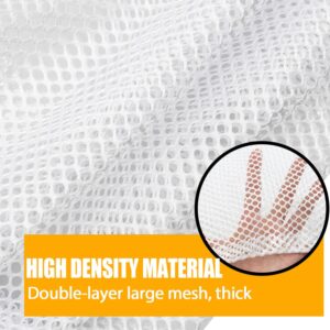 4 pcs Commercial Mesh Laundry Bag - Sturdy Mesh Material with Drawstring Closure. Ideal Machine Washable Mesh Laundry Bag for Factories, College, Dorm and Apartment Dwellers(4Set-M,L,XL,XXL)