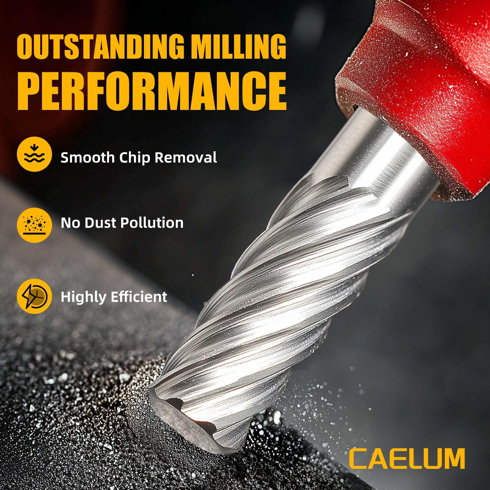 CAELUM Cylinder Tungsten Carbide Cutter, High-Performance Rotary Carving Bit, Metal Grinding Carving Tool Drill Bits, 1/8 in Shank Diameter for Die Grinder Kits, Silver, 3 Pcs